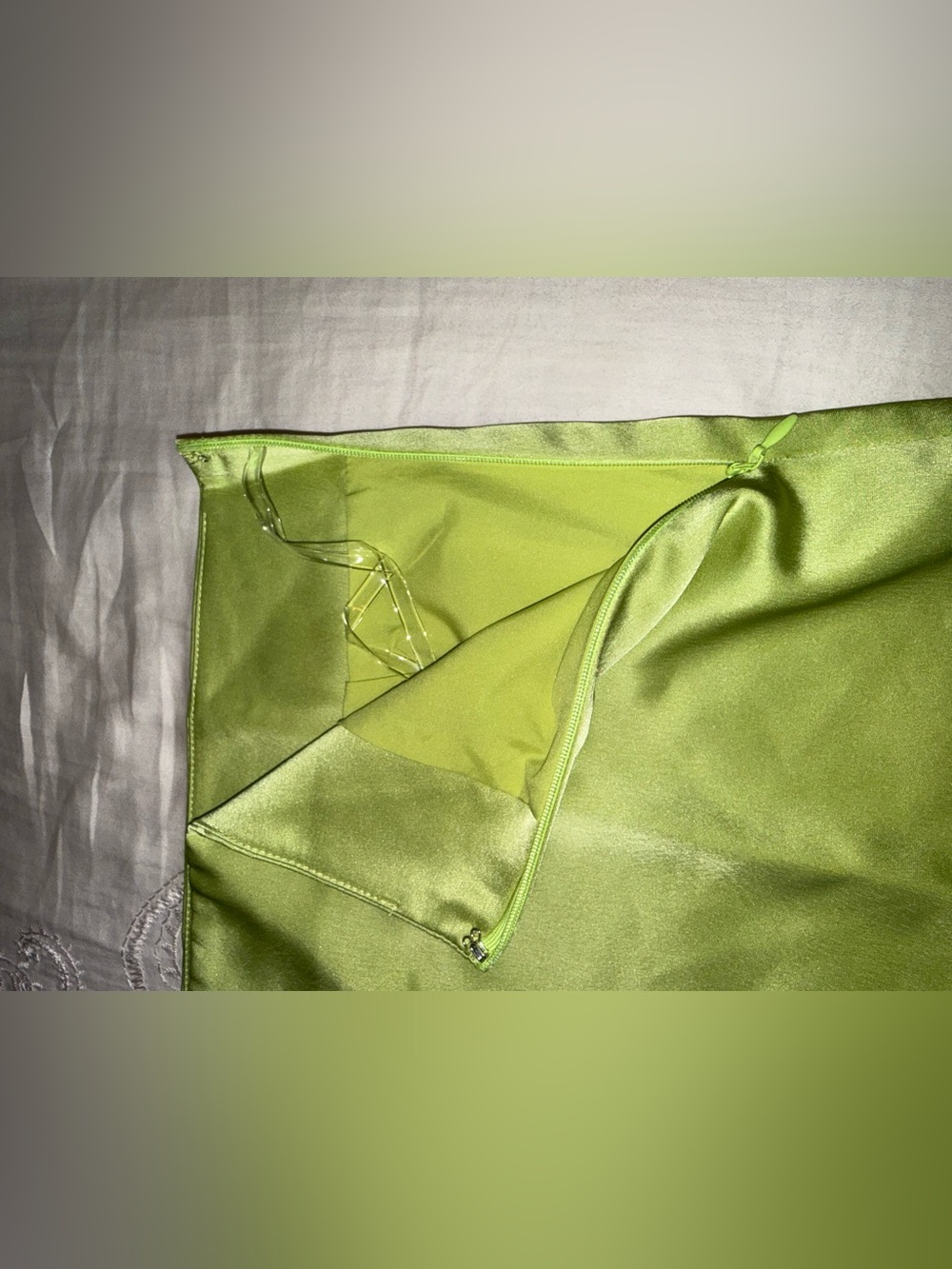 Peppermayo Bora Bora Beaded Mini Skirt Lime Green Size S - Picture 7 of 9